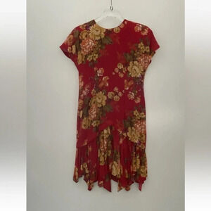 Vintage Phoebe Petites Floral Dress Handkerchief Hem Womens Size‎ 6